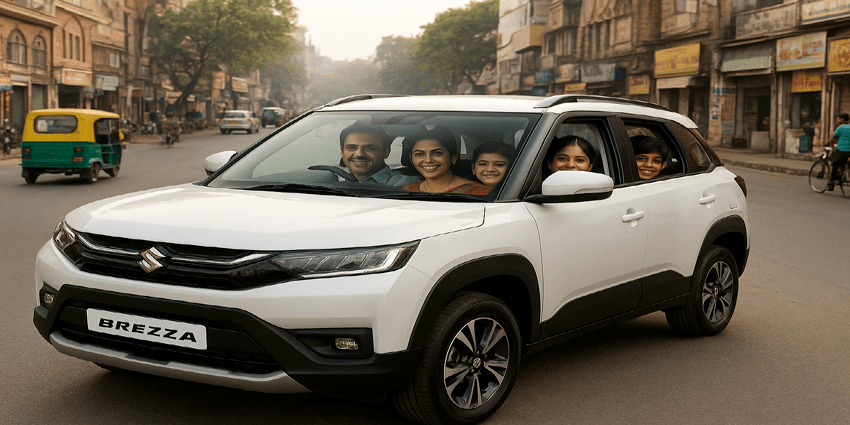 Hire Self Drive Maruti Brezza Car Rental in Dwarka