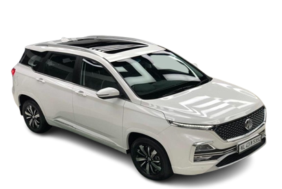 MG Hector White Car Rental