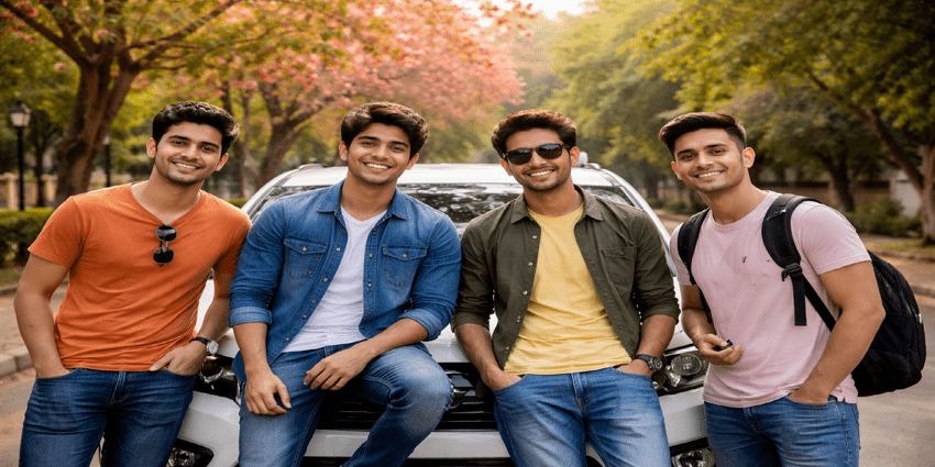 Hire Self Drive Car Rental in Gulmohar Park