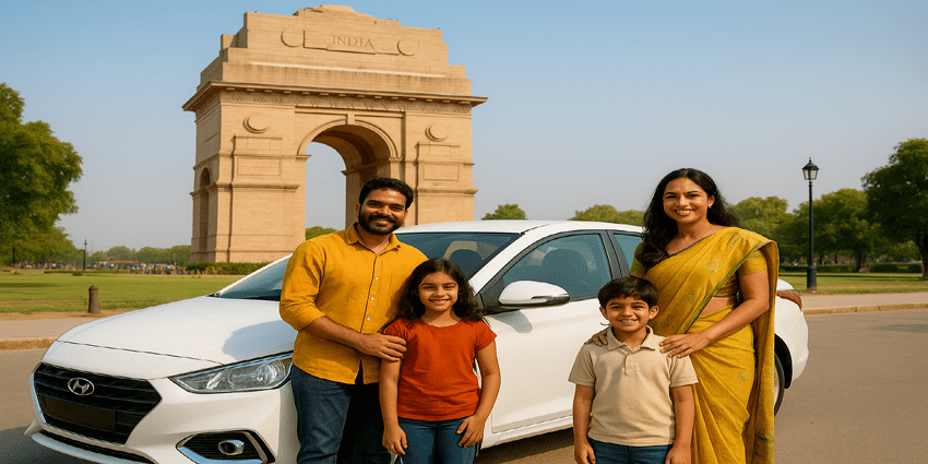 Hire Self Drive Car Rental in India Gate
