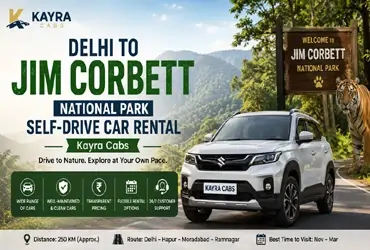 Delhi to Jim Corbett Renting a Car