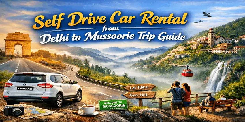Self Drive Car Rental from Delhi to Mussoorie Trip Guide