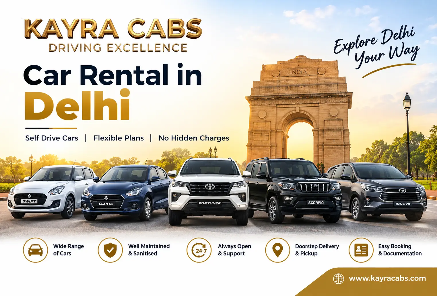 Car Rental Delhi: Complete Guide to Booking a Self Drive Car in 2026