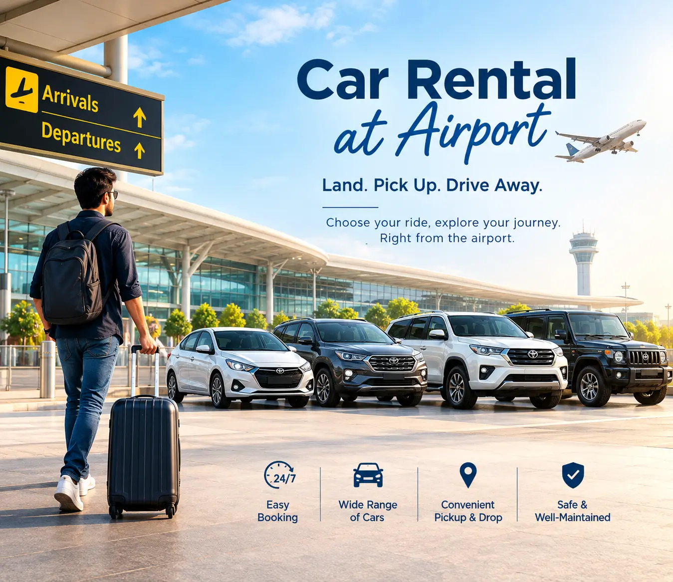 Car Rental Airport Delhi – Cars from ₹2000 per Day with Home Delivery